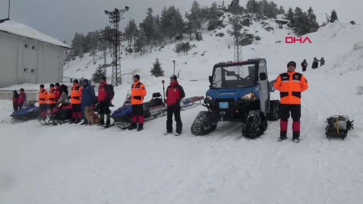 Bolu Kartalkaya'da Jandarmanın Tatbikatı Nefes Kesti