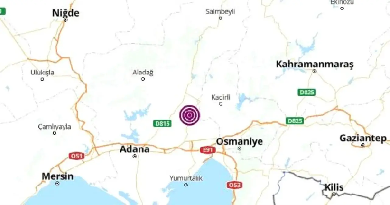 Adana'da 4.3 Büyüklüğünde Deprem - Haber