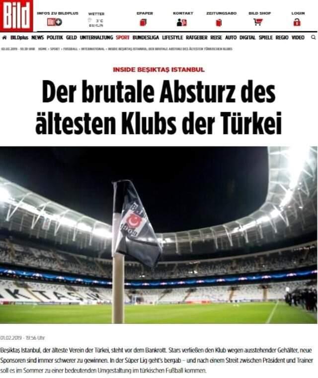 Son Dakika! Beşiktaş'tan Alman Gazetesi Bild'in 'İflas Ediyorlar' Haberine Açıklama
