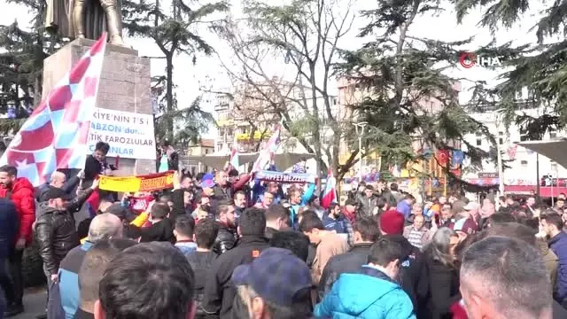 Trabzon'da Pfdk ve Tff'ye Protesto Trabzon'da Pfdk ve Tff'ye Protesto