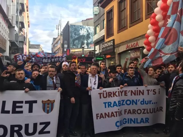 Trabzon'da Tff Protestosu Trabzon'da Tff Protestosu