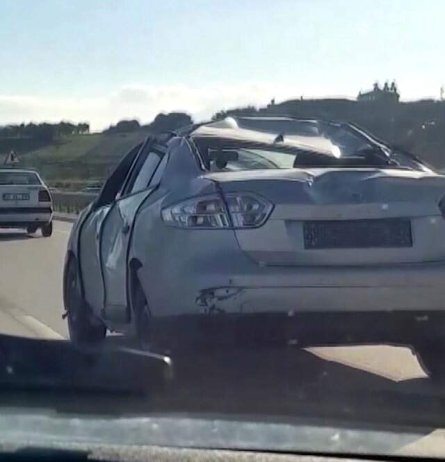 Vurdumduymaz Sürücü, Kaza Yaptığı Otomobiliyle Trafiğe Çıktı