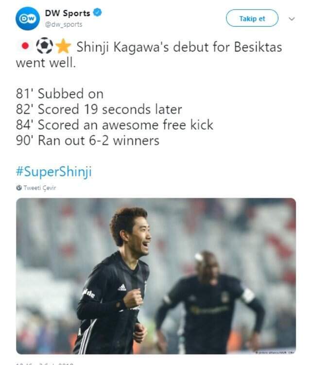 Kagawa'nın 3 Dakikada 2 Gol Atması Dünya Basınında!