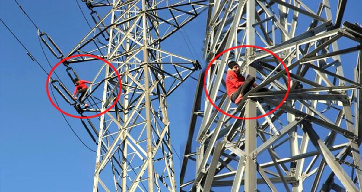 İstediği Kızı Vermedikleri İçin Yüksek Gerilim Hattına Çıkıp İntihara Kalkıştı