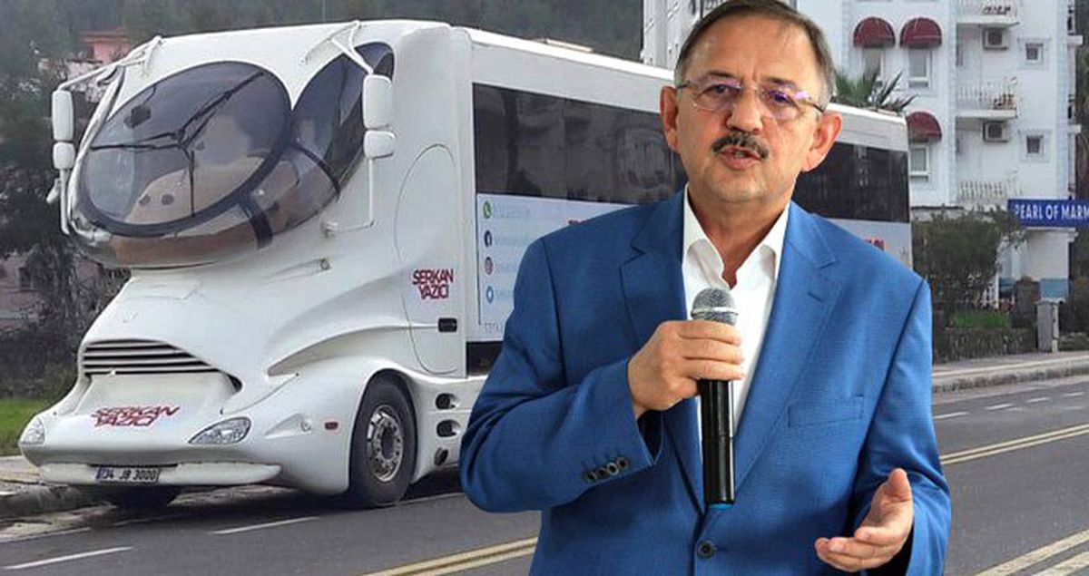 AK Parti'nin Marmaris Adayı Serkan Yazıcı'nın, Uzay Mekiğine Benzeyen Seçim Aracı Özhaseki'nin Sözlerini Hatırlattı