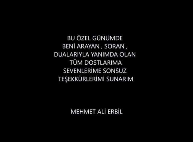 Yoğun Bakımdan Çıkan Mehmet Ali Erbil'den İlk Mesaj!