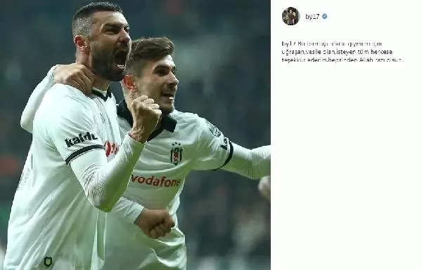 Burak Yılmaz'dan Teşekkür Burak Yılmaz'dan Teşekkür