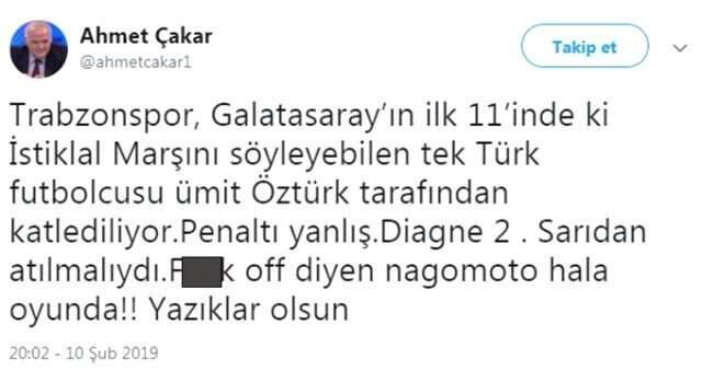Ahmet Çakar Hakem Ümit Öztürk'e Ateş Püskürdü: Trabzonspor Katlediliyor