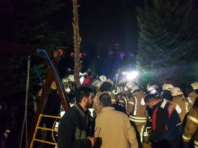 İşte İstanbul'da Askeri Helikopterin Düştüğü Yerden İlk Fotoğraflar