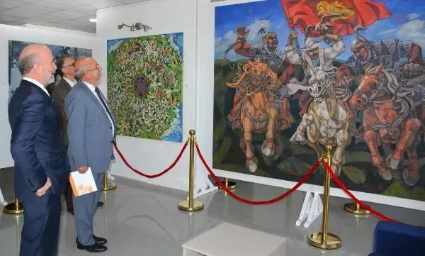Kırgız Ressamların Eserleri Kıbrıs Modern Sanat Müzesi'nde Sergileniyor