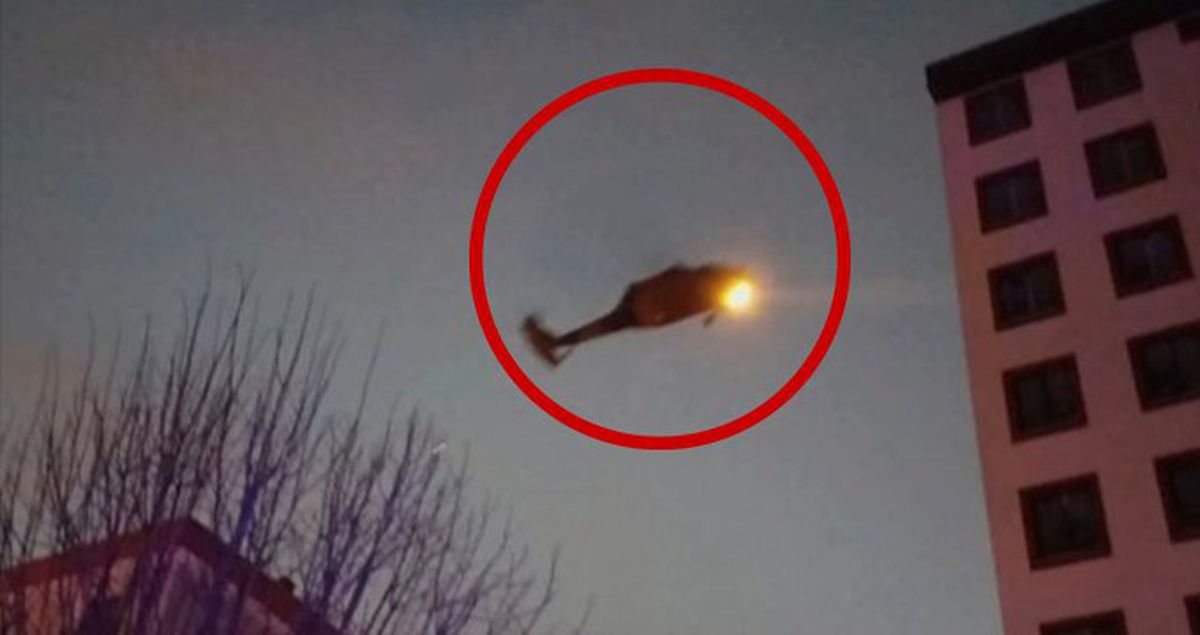 İstanbul'da Düşen Helikopter Böyle Görüntülendi