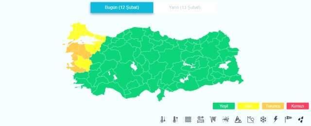 Meteoroloji Genel Müdürlüğü, Renk Kodlu İlk Uyarısını Yaptı