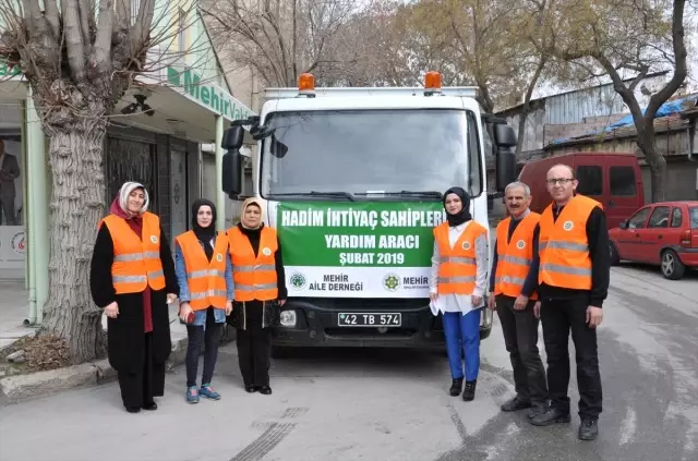 Mehir Vakfı'ndan Hadim'e Ayni Yardım