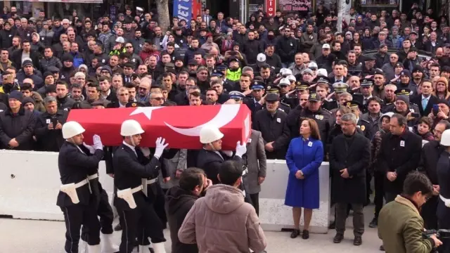Rehine Olayında Şehit Olan Polis İçin Tören Yapıldı