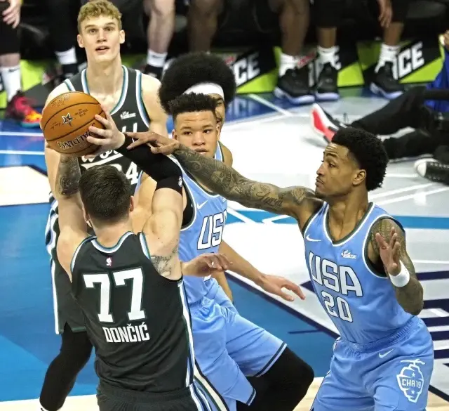 2019 Nba All-Star'da Yükselen Yıldızlar Maçının Galibi ABD Karması