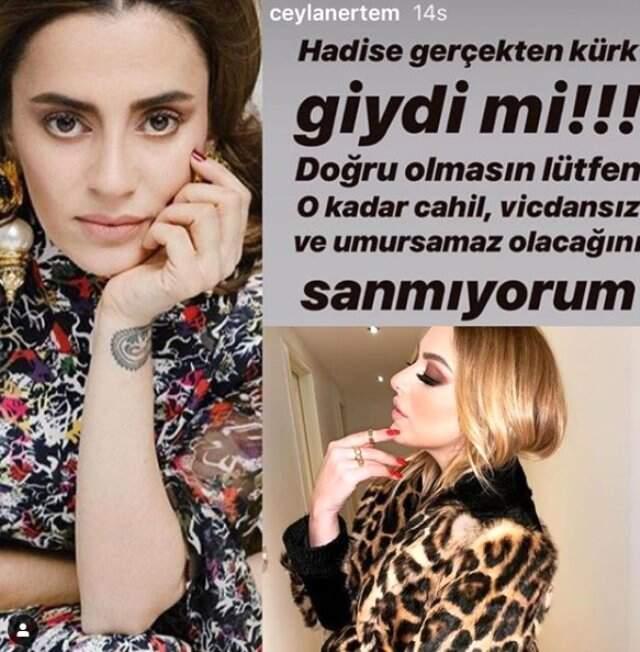 Gerçek Kürk Giydiği İddia Edilen Hadise'ye İlk Destek Meslektaşı Hatice'den Geldi