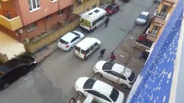 İstanbul'un Göbeğinde Pompalı Dehşeti Kamerada