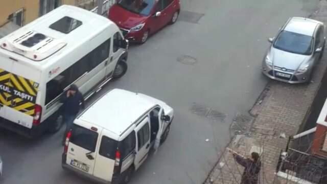 İstanbul'un Göbeğinde Pompalı Dehşeti Kamerada