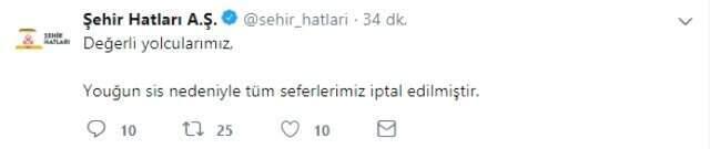 Son Dakika! İstanbul'da Yoğun Sis Nedeniyle Şehir Hatları Vapurlarının Tüm Seferleri İptal Edildi