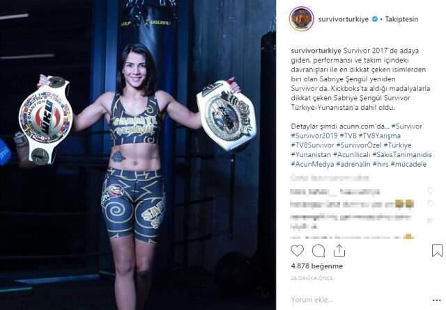 2017 seneninde Survivor'da Yarışan Sabriye Şengül, Yarışmaya tekrar Katılıyor