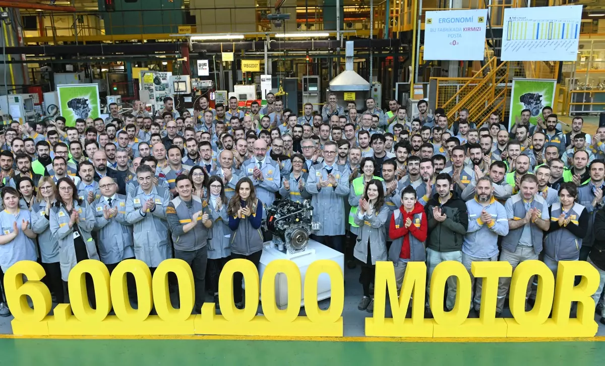 Oyak Renault'nun 6 Milyonuncu Motor Gururu