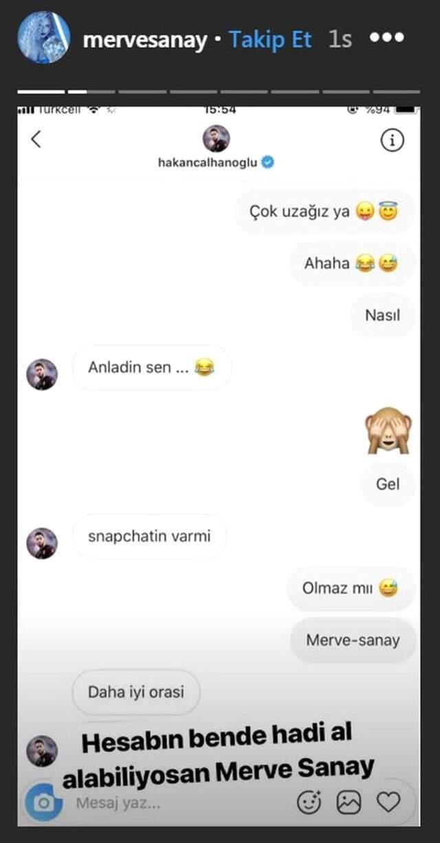 Merve Sanay ile Gizli Mesajları Ortaya Çıkan Hakan Çalhanoğlu'na Eşinden Darbe!