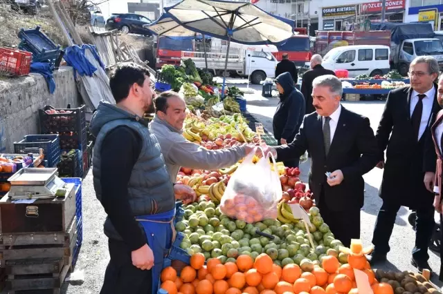 MHP'den Pazar Ziyareti MHP'den Pazar Ziyareti
