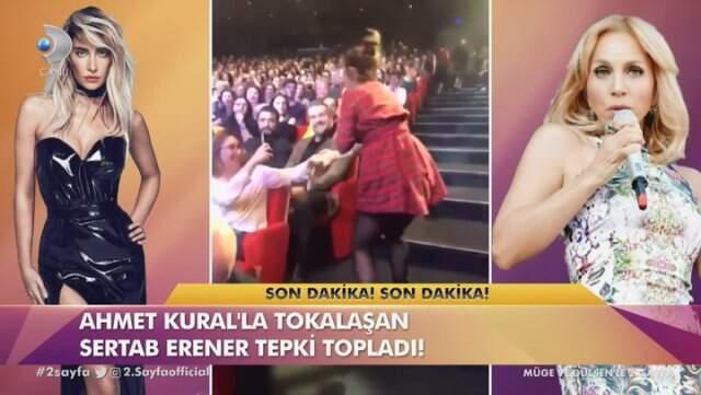 Sıla'yı Destekleyen Sertap Erener, Konserine Gelen Ahmet Kural'ı Öperek Karşıladı