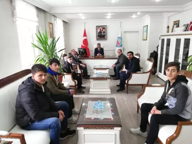 Sporculardan Kaymakam Özkan'a Ziyaret