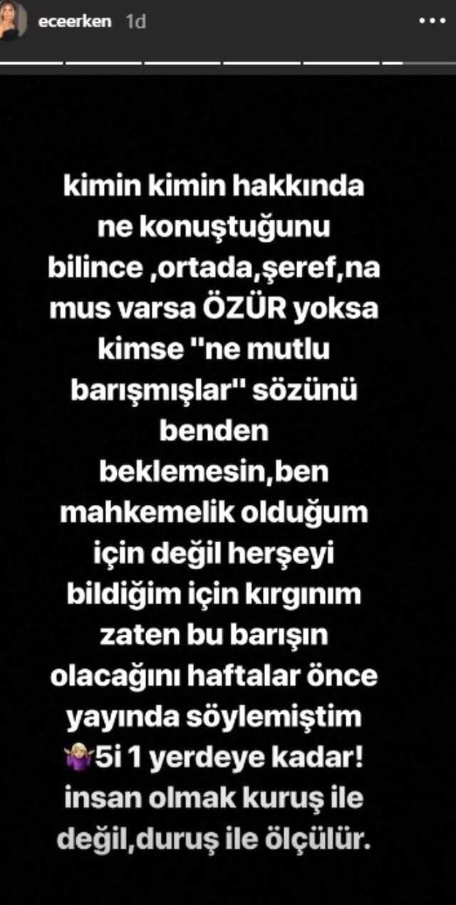 Ece Erken, Demet Akalın'la Barışan Alişan'ı Takipten Çıkardı