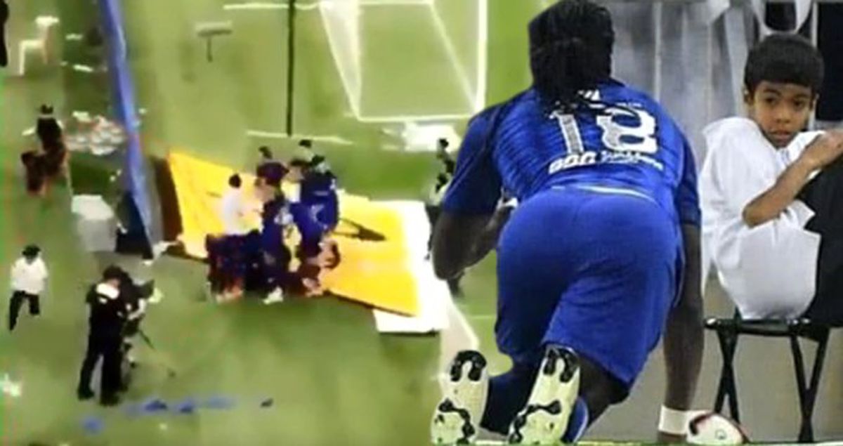 Gomis'in Gol Sevincinden Korkan Top Toplayıcı, Kaçacak Delik Aradı