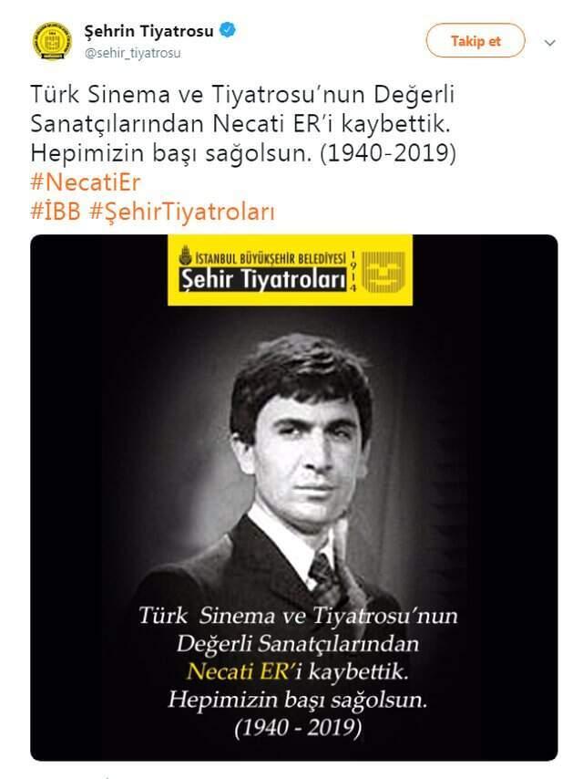 Yedi Bela Hüsnü'nün Kız İsmet'i Necati Er Hayatını Kaybetti