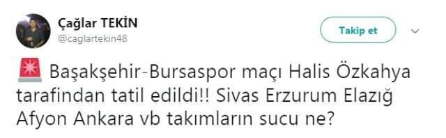 Başakşehir-Bursaspor Maçı Ertelendi, Sosyal Medya Yıkıldı
