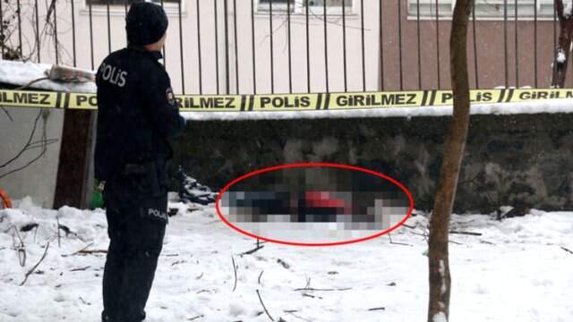İstanbul'un Göbeğinde Korkunç Olay! Karlar Üzerinde Ölü Bulundu