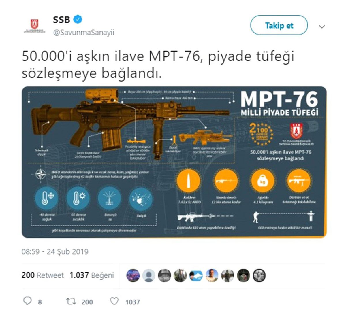 Milli Piyade Tüfeğinde Yeni Sözleşme