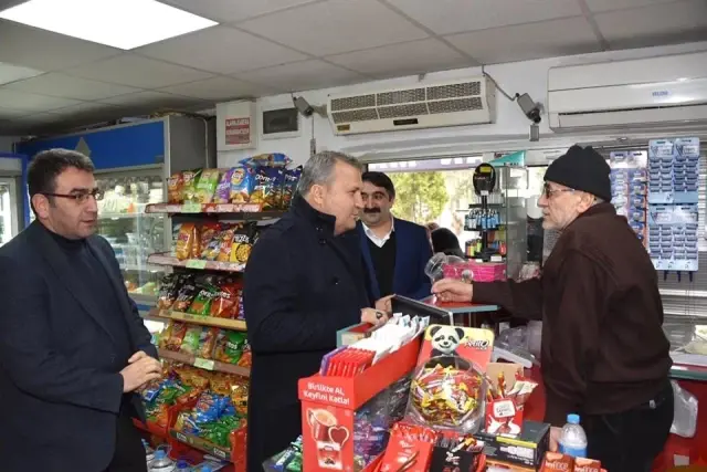 Başkan Çerçi Akmescit'te Destek İstedi Başkan Çerçi Akmescit'te Destek İstedi