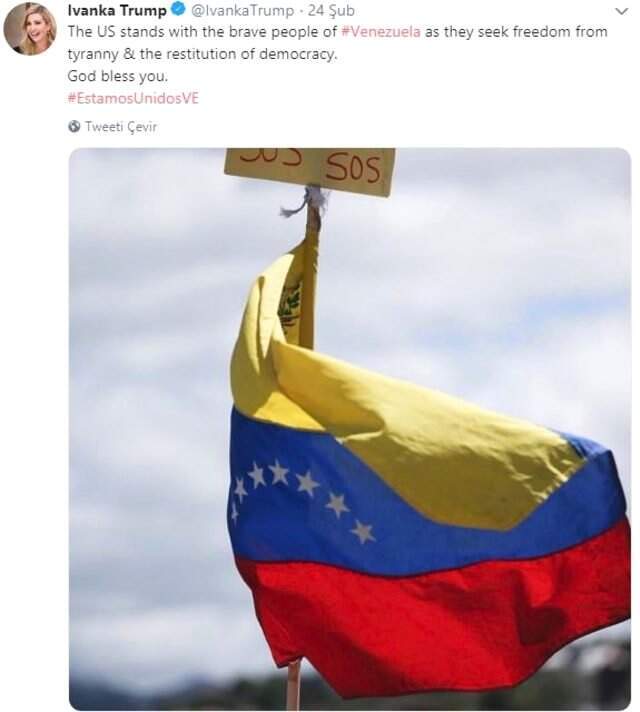 Ivanka Trump'tan Çok Konuşulacak Venezuela Çıkışı: Sen Çok Yaşa