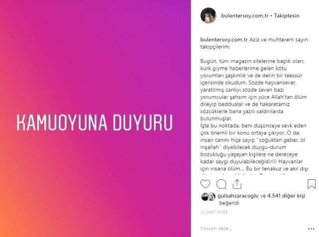 Bülent Ersoy, Kürk Giydiği İçin Kendisini Eleştirenlere Ateş Püskürdü
