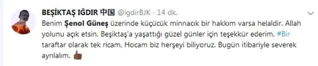Beşiktaşlı Taraftarlar, Milli Takım ile Anlaşan Şenol Güneş'e Tepki Gösterdi