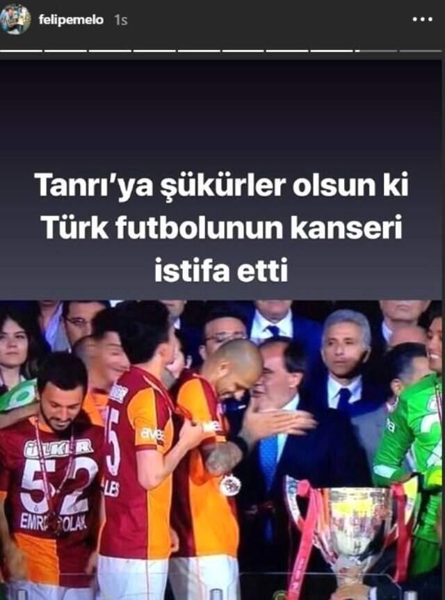 Felipe Melo'dan Yıldırım Demirören Hakkında Olay Paylaşım!