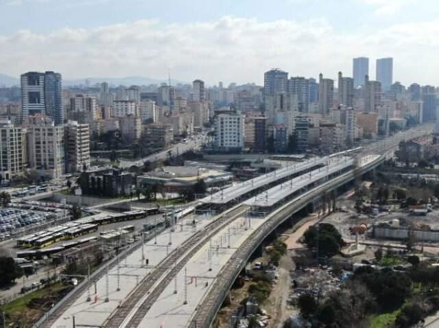 Gebze-Halkalı Marmaray Hattındaki Son Durum Havadan Görüntülendi