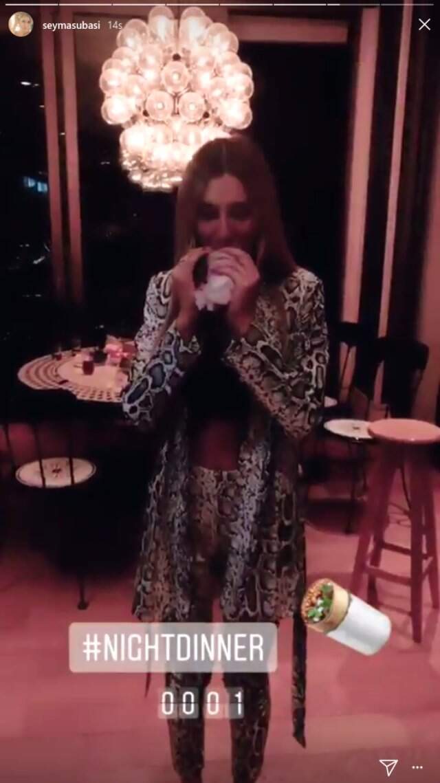 Şeyma Subaşı, Oscar Partisi'nde Hamburger Yiyen Adriana Lima'ya Özendi