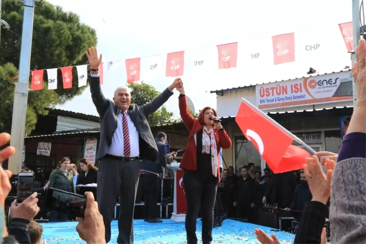 Özlem Çerçioğlu Seçim Çalışmalarını Dalama'da Sürdürdü