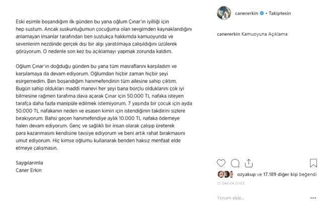 Caner Erkin, Eski Eşi Asena Atalay'a İsyan Etti: Haksız Menfaat Elde Etmeye Çalışmasın