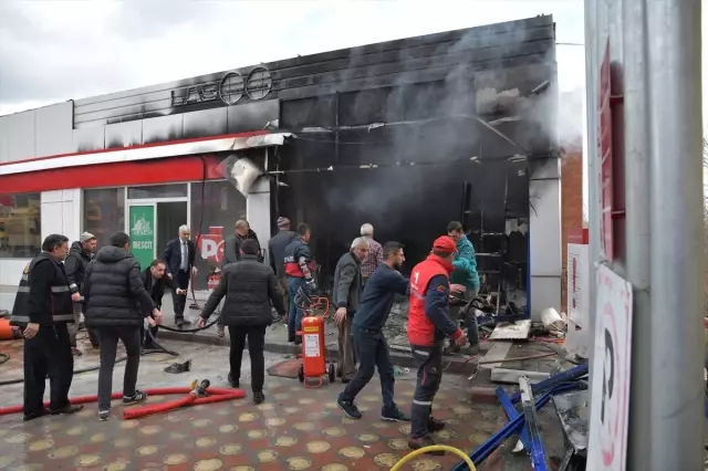 Güncelleme - Giresun'da Akaryakıt İstasyonunda Yangın
