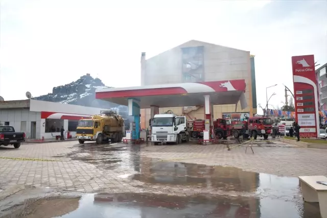 Güncelleme - Giresun'da Akaryakıt İstasyonunda Yangın