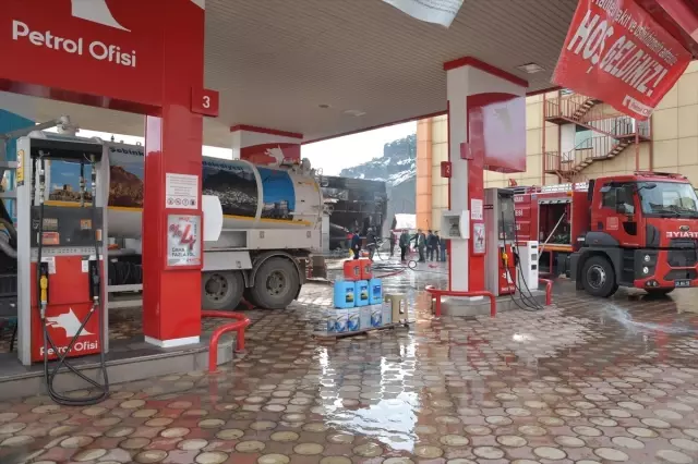 Güncelleme - Giresun'da Akaryakıt İstasyonunda Yangın