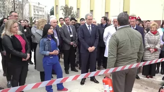 İzmir Ege Tıp'ta Yangın Tatbikatı