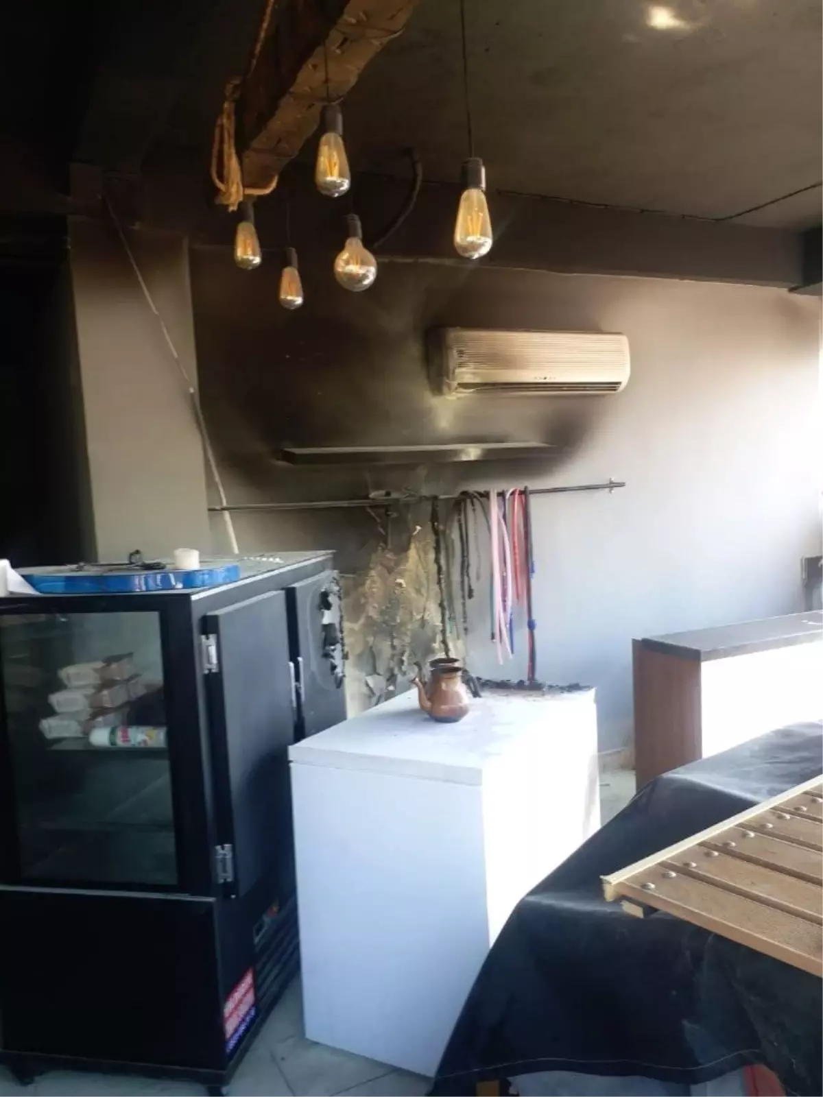Alanya'da Barda Korkutan Yangın