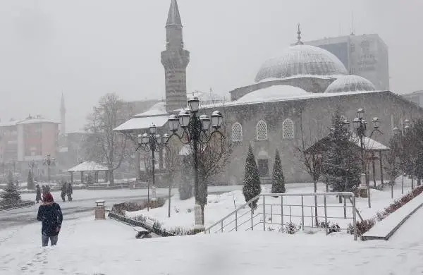Erzurum'da Kar Yağışı
